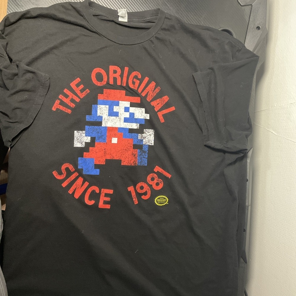 Mario Bro Luigi Men's Shirt Size 3XL Graphic Tee